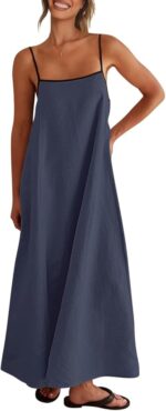Shy Velvet Women's 2025 Summer/Fall Linen Maxi