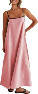 Shy Velvet Women's 2025 Summer/Fall Linen Maxi