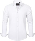 J.VER Men's Dress Shirts Solid Long Sleeve