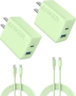 Anker iPhone 17/16 Charger, 2-Pack 20W Fast USB C