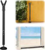 Door Security Bar 1.3" Heavy Duty Metal Patio