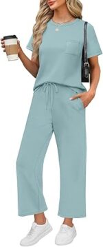 WIHOLL 2 Piece Sets for Women Casual Summer