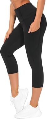 THE GYM PEOPLE Thick High Waist Capris Yoga Pants