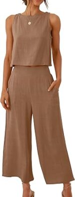 ANRABESS Women's Summer 2 Piece Outfits