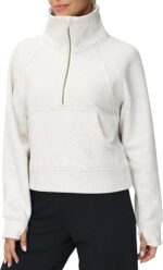 THE GYM PEOPLE Womens' Half Zip Pullover Fleece
