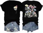 Women's Vintage Flowers Shirt Casual Boho Floral