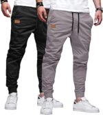 JMIERR Mens Casual Joggers Pants - Cotton
