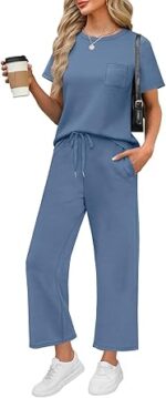 WIHOLL 2 Piece Sets for Women Casual Summer