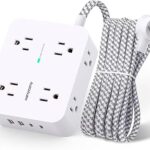 Surge Protector Power Strip - HANYCONY 8 Outlets