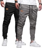 JMIERR Mens Casual Joggers Pants - Cotton