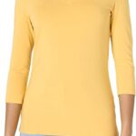 Amazon Essentials Women's Regular-Fit 3/4 Sleeve