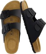 CUSHIONAIRE Lane Cork Footbed Mens Sandals,