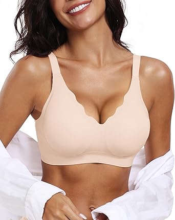 OEAK Womens Wireless Bras Push Up Support Full