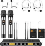 TONOR UHF Wireless Microphones System with Metal