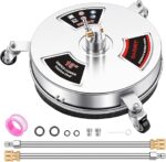 16" Pressure Washer Surface Cleaner with 3 Wheels