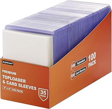 200 Card Sleeves Top Loaders for Cards, Arjiekwei