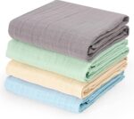 david's kids 4 Pack Baby Muslin Swaddle Blankets