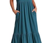 ANRABESS Womens 2025 Summer Casual Maxi Dress A