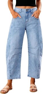GRAPENT Barrel Jeans for Women Trendy High