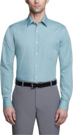Van Heusen Men's Dress Shirt Fitted Poplin