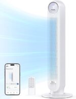 Dreo Tower Fan for Bedroom, 25ft/s Smart Standing