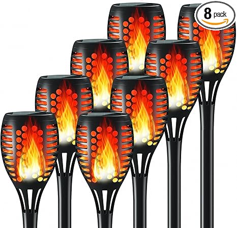 Solar Lights Outdoor - Flickering Flame,
