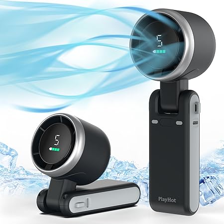 Portable Handheld Turbo Fan, 5 Gear Wind, Battery