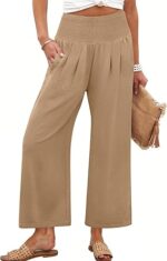ANRABESS Womens Pants Wide Leg High Waisted