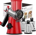 Rotary Cheese Grater, 3 in 1 Cheese Shredder