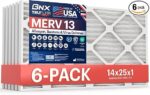 BNX TruFilter 14x25x1 Air Filter MERV 13 (6-Pack)