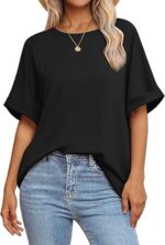 ATHMILE Womens Oversized T Shirts Summer Tops