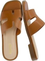 CUSHIONAIRE Voyage Cutout Strap Slides for Women,