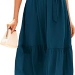 BTFBM Women Summer Bohemian Floral Casual Wrap V