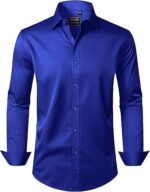J.VER Men's Dress Shirts Solid Long Sleeve