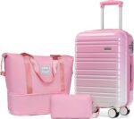 LARVENDER Luggage Sets 3 Piece, 20 Inch Carry on