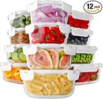 HOMBERKING 24pc Glass Food Storage Containers
