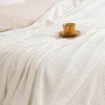 David's Home Cozy Waffle Weave Throw Blanket,