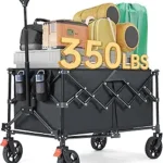 Collapsible Wagon Cart Foldable, 220L Extra Large