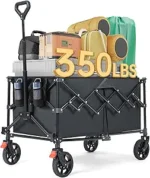Collapsible Wagon Cart Foldable, 220L Extra Large