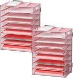 2 Pack 9-Tier Paper Organizer Letter Tray with