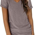 ATHMILE T Shirts Short Sleeve V Neck Tees for