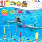 Diving Toys, 27 Pcs Pool Toys with Swim Thru