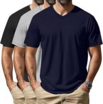 Neer 3 Pack Men's Big and Tall V Neck T-Shirts