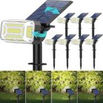 102 LEDs Solar Spot Lights Outdoor, [ 4 Modes/8