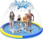120" Non-Slip Splash Pad for Kids and Dog,