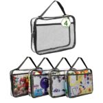 4 Pack PVC Toy Zippered Blocks, 11.8"X3" X9"