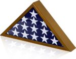 Flag Display Case for Burial Flag Real Glass