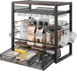 TQVAI Coffee Bar Organizer for Countertop 3-Tier