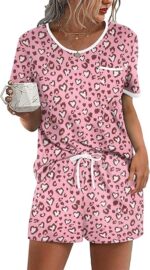 Ekouaer Pajama Set for Women 2 Piece Lounge Set