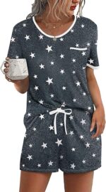 Ekouaer Womens Pajama Sets 2 Piece Soft Short